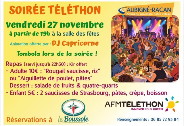 Réservations à La Boussole - Aubigné-Racan