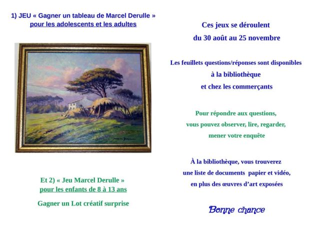 ✅Les bénévoles du collectif Marcel Derulle sont ravis de vous proposer deux jeux à destination des enfants (8-13 ans) et des adultes! 📢Chaque gagnant aura tenter sa chance! Résultat lors du marché de Noël le vendredi 18 décembre. Pour toutes questions ou précisions, demandez Gilles à la mairie 06.83.76.71.72
Comité des Fêtes Aubigné-Racan  Acar association des commerçants aubigné-racan  ADSL Aubigné-Racan @followers